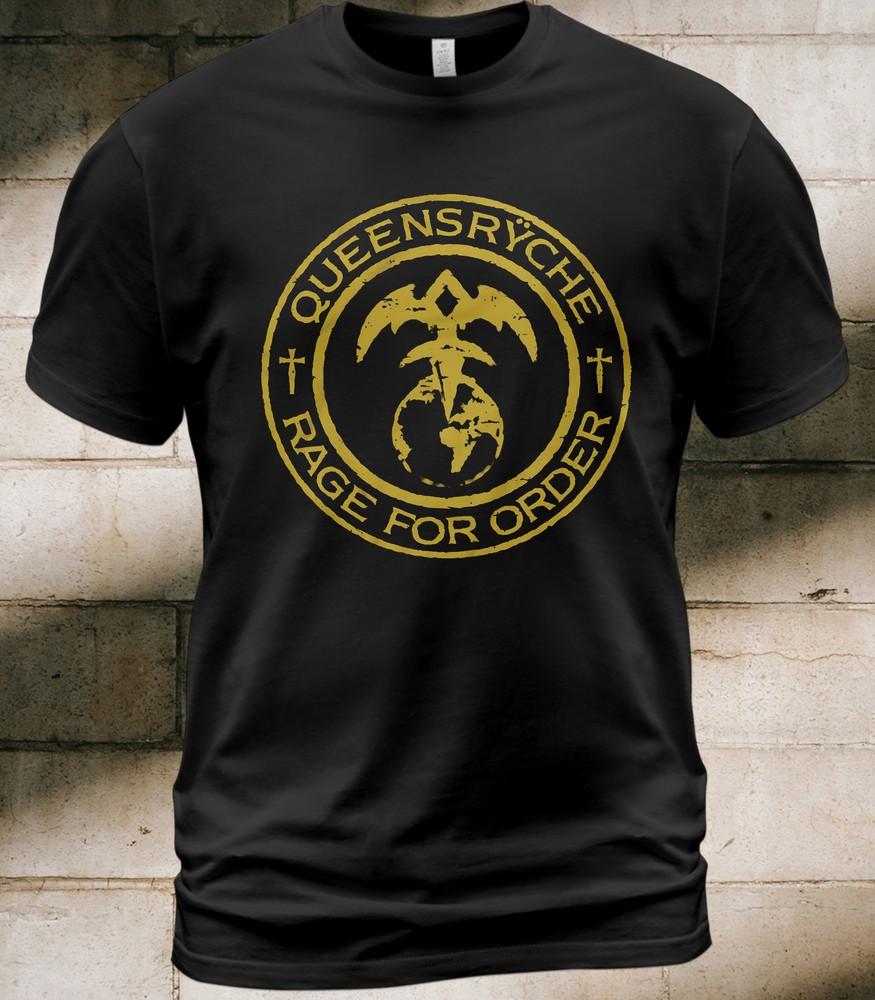 Cotton T-Shirt Queensryche Rage for Order Album Tee Michael Wilton Eddie Jackson Unisex T-Shirt XXXL