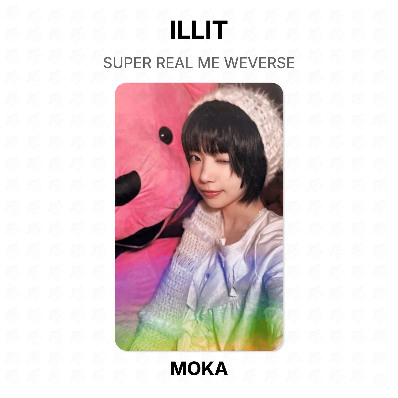 ILLIT SUPER REAL ME WEVERSE Official Photocard MOKA