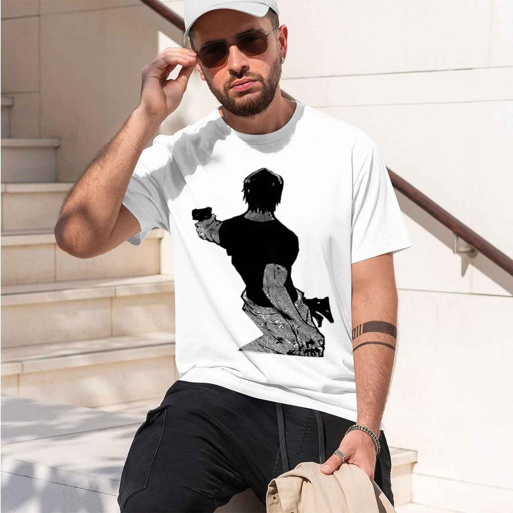 2026 New Unisex Japanese Anime Game Tee Breathable Cotton Casual Daily Allseason Tshirt