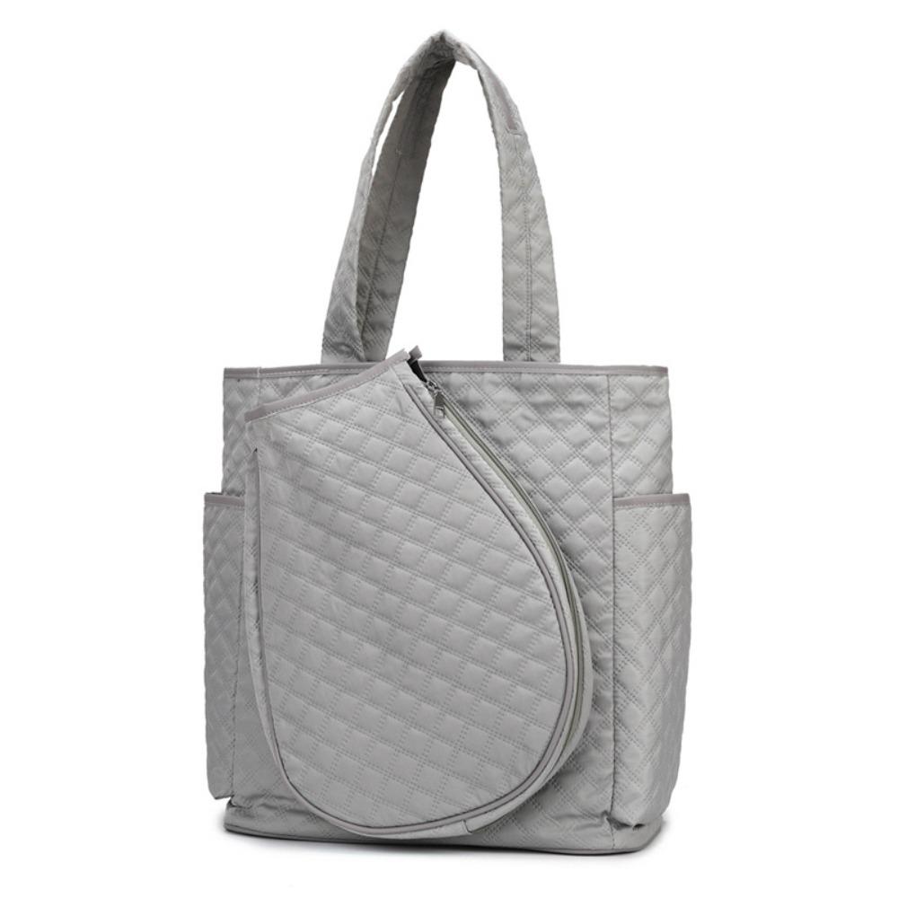 

Multiple Pockets Badminton Backpack 2 Rackets Sports Equipment Bag Men and Women серый