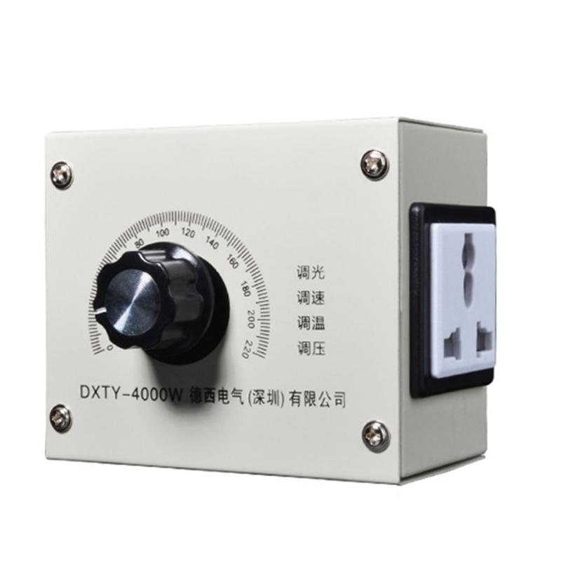 

High Power Electronic Speed Regulator 4000W Voltage Regulator 0-220V Variable Speed Reducers Adjuatable Dimmer Enduring 1