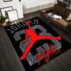 Rotes Silhouette Dunk Design Teppich Rutschfester Teppich geeignet für Wohnzimmer und Schlafzimmer Sofas Sofas