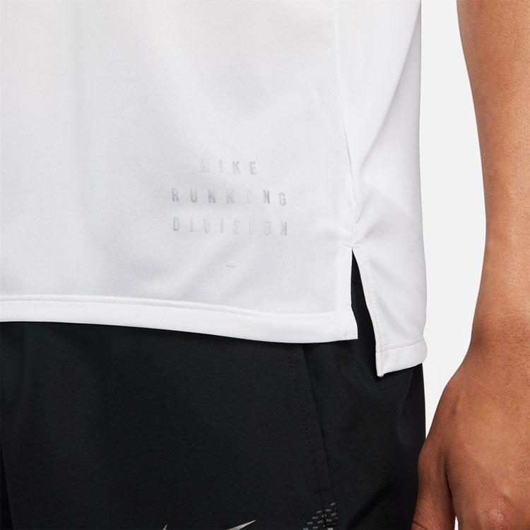 Nike Dri-Fit Run Division Rise 365 Reflective Short Sleeve T-Shirt Men Tops White DD6046-100