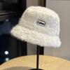 Fisherman Hat for Women Thickened To Keep Warm and Cold Proof Korean Style Fashionable Rabbit Fur Basin Hat Showing Face Small Bucket Hat Trendy