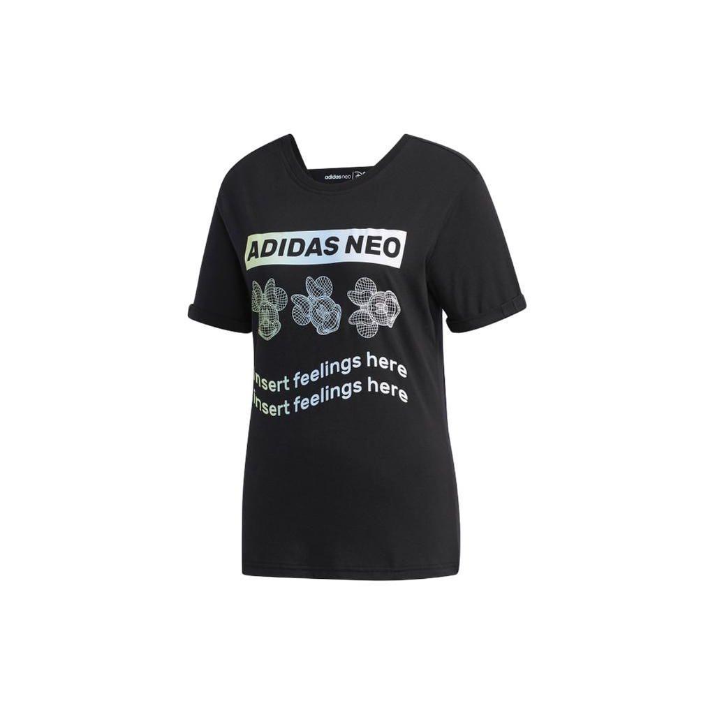 Adidas Neo Minnie Letter Print Breathable Short Sleeve T-Shirt Women Tops EI4554