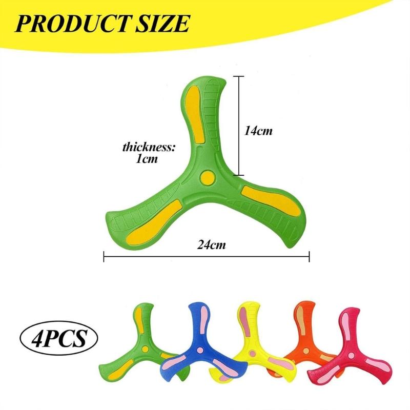 Children’s Boomerangs Toy Colorful EVA Safe Flying Toy for Outdoor Fun and Family Activity Throwing Game Beach Toy