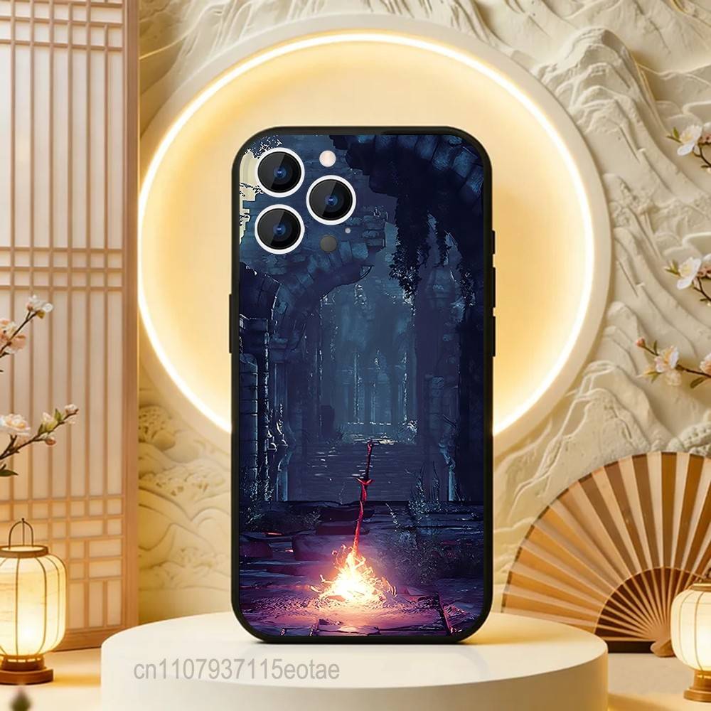 D-Dark Game S-Souls Phone Case For iPhone 17,16,15,14,13,12,11,Pro,Max,Plus,E,Air,Mini Black Shockproof Funda Cover