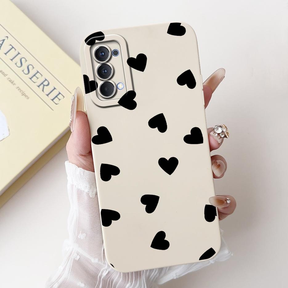 For Oppo Reno4 Pro 5G Case CPH2089 Luxury Candy Painted Cover Soft Silicone Phone Case For Oppo Reno 4 Pro Reno4 4G CPH2113 Bags