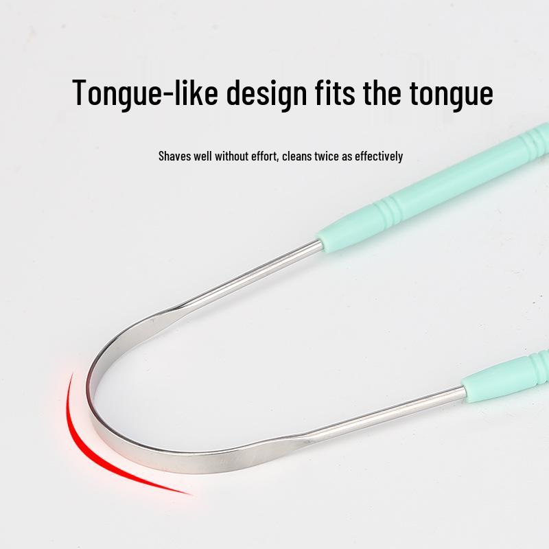 Stainless Steel U-shaped Tongue Scraper and Cleaner