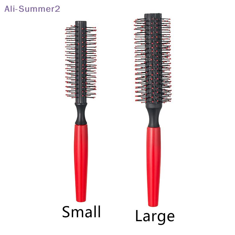 {Summer2} Anti Static Curly Hair Comb Boar Bristle Rolling Round Brush Comb Hair Styling Beauty Salon Hairdresser Curling Iron