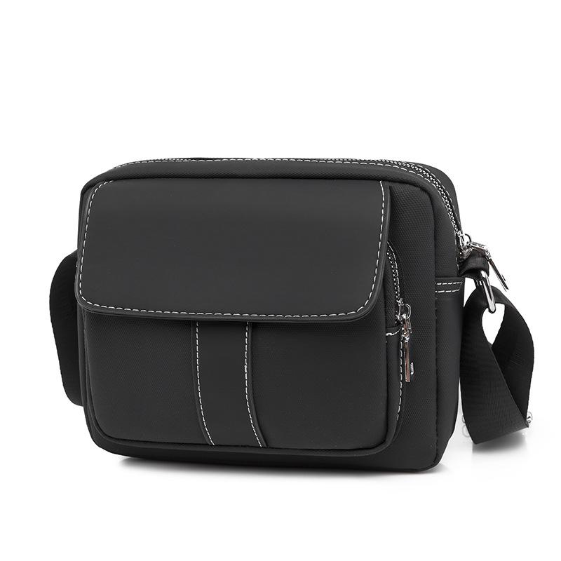 

Мужская модная легкая сумка кроссбоди и нагрудная сумка с логотипом – унисекс кошелек для монет чёрный