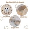 Primary Teeth Wood Baby Tooth Box Fetal Hair Umbilical Cord Preservation Tooth Fairy Box  Kids