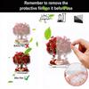 Valentines Day Acrylic Rose Flower Tree 2D Flat Ornament Romantics Home Tabletop Decors For Wedding Living Room Bedroom
