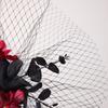 Elegant Halloween Hairpin Fashion Mesh Headpiece Creative Rose Hairpin  Dress Up Event