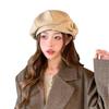 2025 Large Bow Beret for Women: Summer/Autumn Painter Style for Larger Head, Slim Face Effect