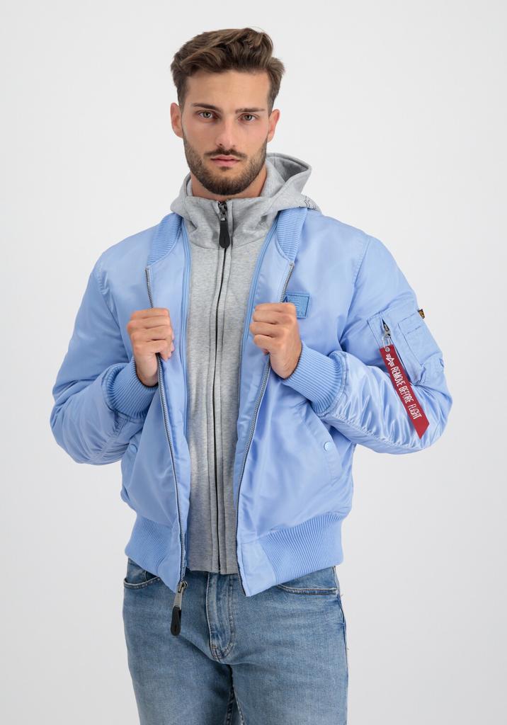 Зимняя куртка Alpha Industries MA-1 D-Tec Hood Bomber Jacket (183110) (183110) светло-голубой