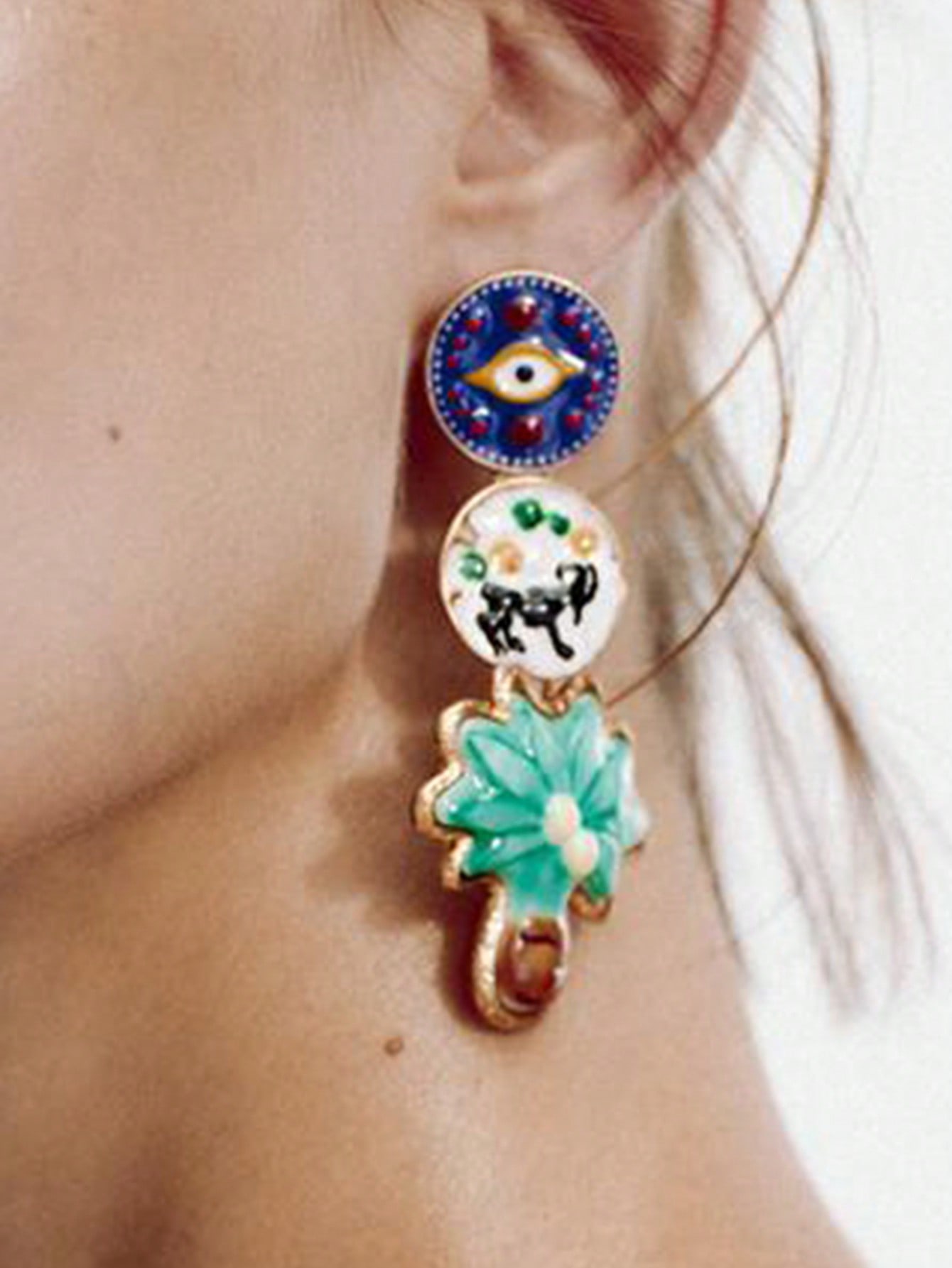 

Модные серьги-подвески для женщин разноцветный