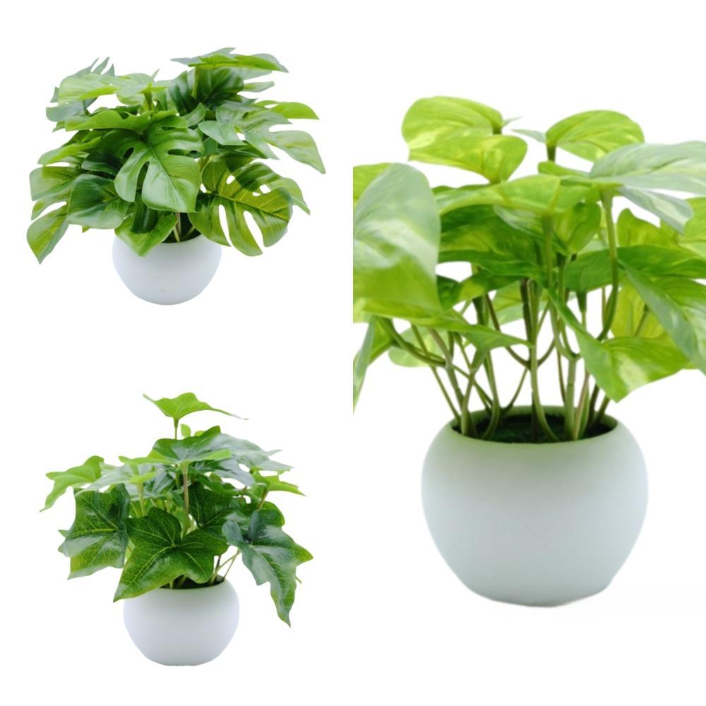 

Mo nstera Deliciosa Artificial Potted Plants Realistic Simulation Plants Home Office Decor 1pc-Mounstera Deliciosa