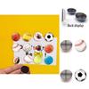 Stylish Basketball Soccer Volleyball Crystal Glass Fridge Magnets 25mm Decorative