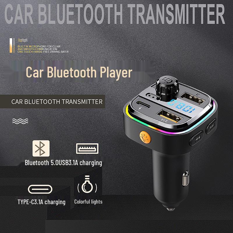 New Bluetooth Car MP3 Charger with FM Transmitter & Quick Charge