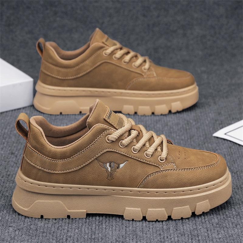 

Новые модные осенне-зимние мужские низкие ботинки Martin для студентов и мальчиков, трендовая рабочая обувь с мягкой подошвой, кроссовки Martin для охраны труда 44 коричневый