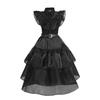 Costume da Cosplay di Halloween per Bambina Abiti Gotici Neri Costume per Bambini Carnevale Travestimento