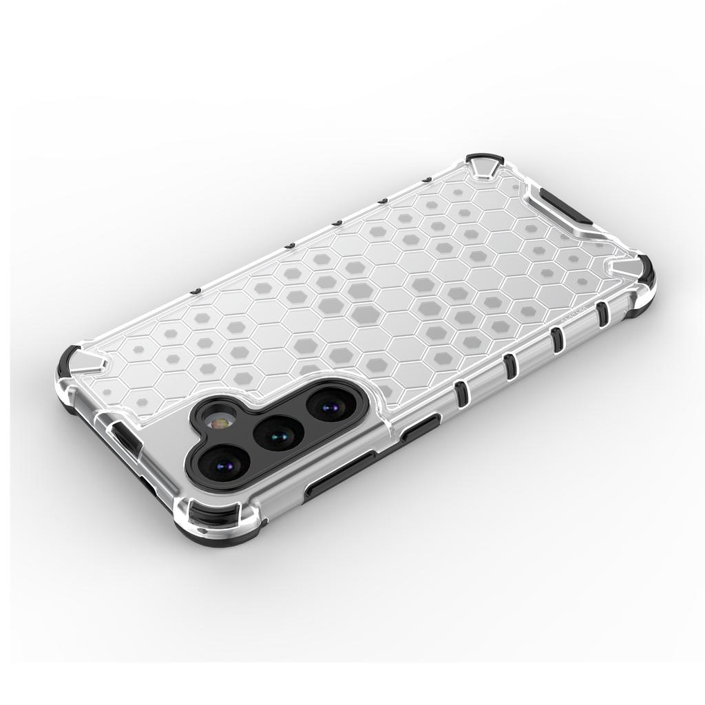 For Samsung Galaxy S25+ Case PC+TPU Phone Cover Honeycomb Shape