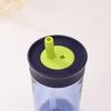 Plastic Water Bottle with Lid and Straw Coffee Mug Kawaii Coffee Cups  Water