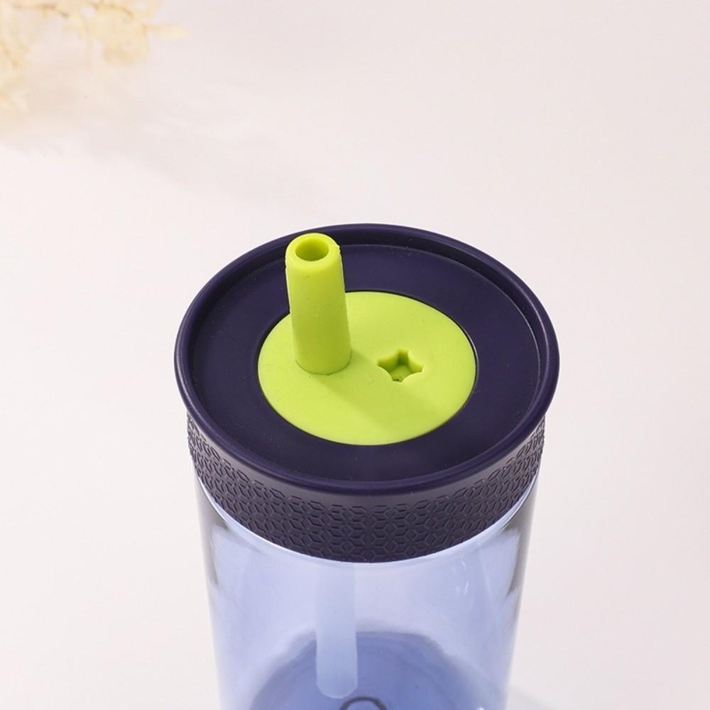 Plastic Water Bottle with Lid and Straw Coffee Mug Kawaii Coffee Cups  Water