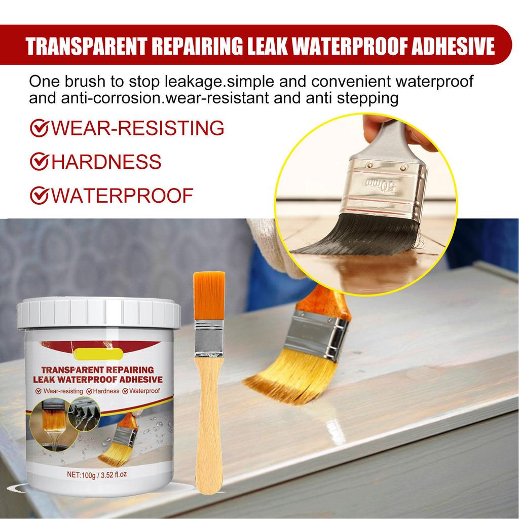Transparent Waterproof Coating Agent Leak Proof Insulating Rebrushed Shiny Sealant for Floor