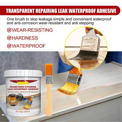 Agente de Revestimento Impermeável Transparente Vedante Isolante à Prova de Vazamentos para Piso Brilhante Reacabado