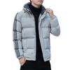 Winterjacke aus Baumwolle mit Kapuze für Herren, verdickte warme Brotjacke, Baumwolljacke für Herren, modische und trendige Marke, Daunenjacke aus Baumwolle für Herren