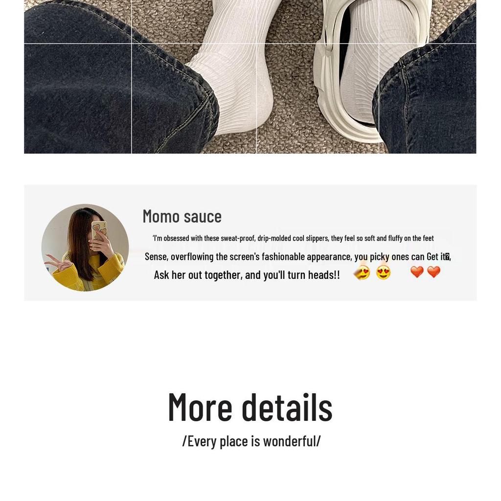 Sandales EVA à Talons Hauts pour Femmes - Semelle Épaisse 8CM Chaussures de Plage d'Été