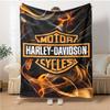 1 pezzo Coperta Harley-Davidson, Regalo, per Uomini e Donne, Coperta Morbida, Buona per Divano Letto Divano Viaggio, Coperta Leggera in Flanella