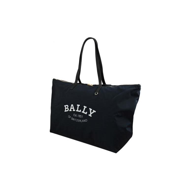 Bally 42 Zipper Closure Nylon Tote Shoulder Bag Women bags Dark-Blue 6302432