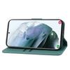 Wallet Case for Galaxy S26+ - Leather/PU, Green, With Lanyard