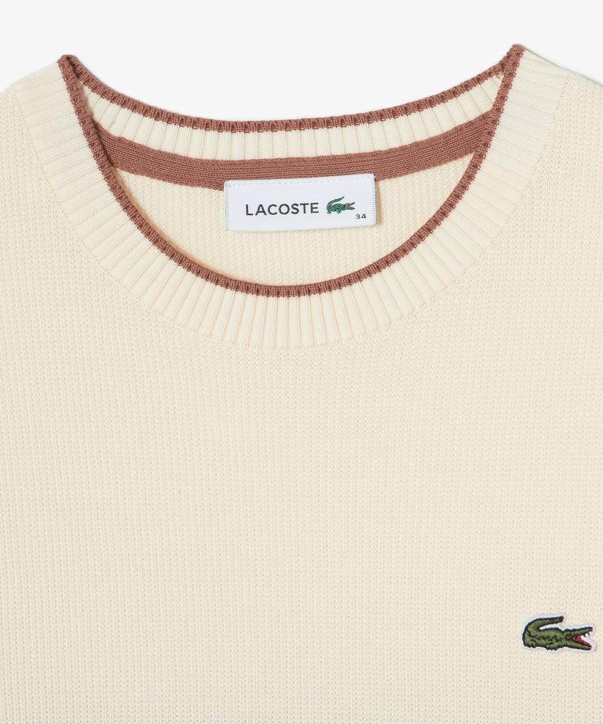 LACOSTE Women'S Striped Short Sleeve Sweater Af415E-56G 056