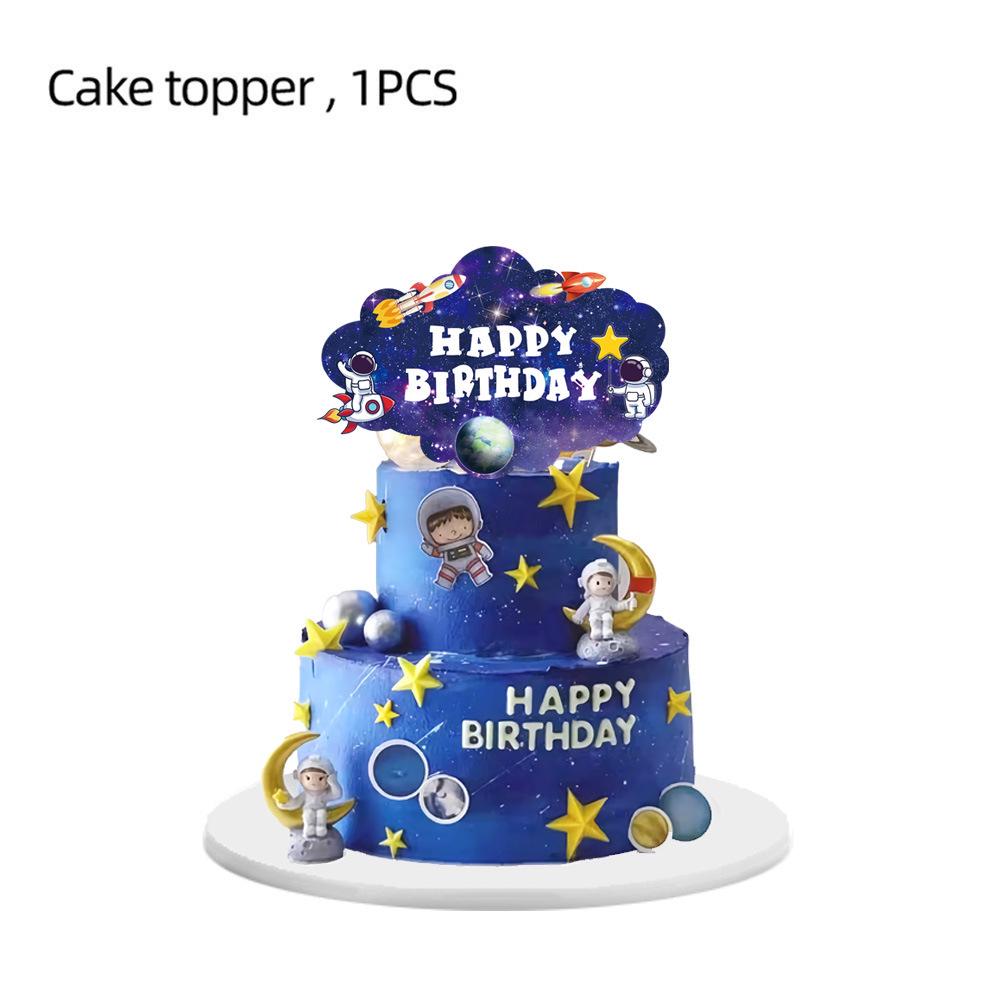Starry Sky Astronaut Party Plates & Decorations - Kids' Birthday Theme