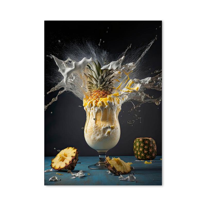 Abstract Colorful Cocktail Exploration Rendered Posters Prints Bar Painting Wall Art Pictures for Restaurant Drinking Room Decor