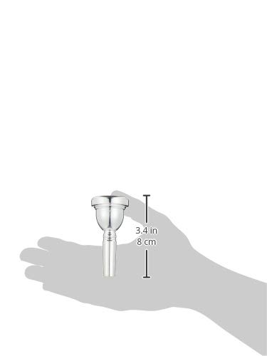 Bach Trombone Mouthpiece 1 1/2GM, Silver Plated Finish (Large Bore) 3411HGM
