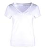 T-shirt da Donna Taglie Forti, Colore Unito, Vestibilità Aderente, Scollo a V Profondo, Manica Corta, Top Estivo