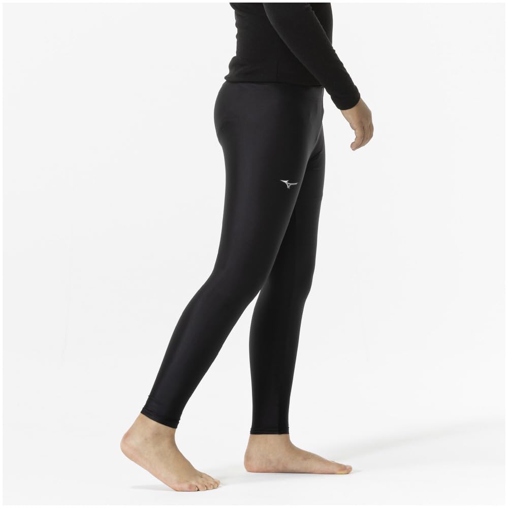 Mizuno Long Size Black Baseball/Softball Tights, 130, Kids,