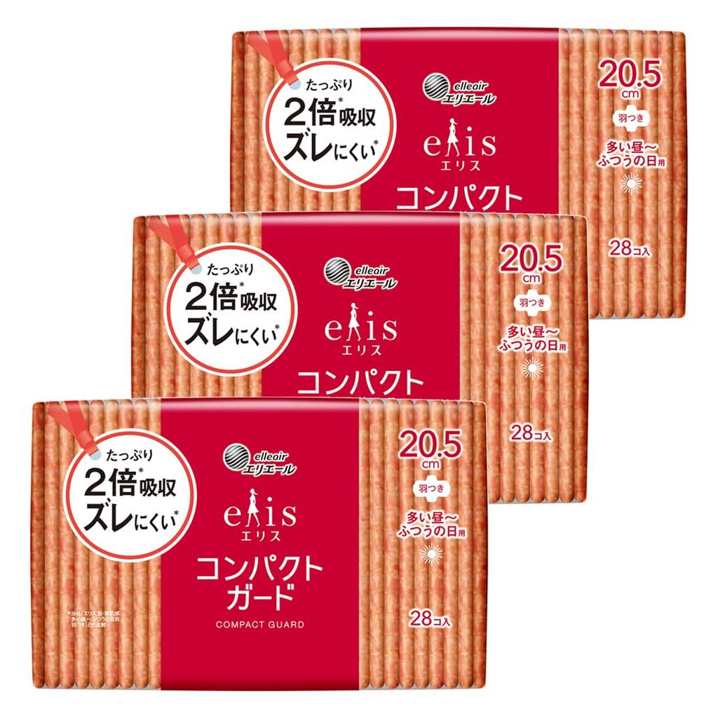 Ellis Compact Guard with 84 count count x 3 for heavy to normal bulk purchase Wings, 20.5cm, (28 packs), flow,