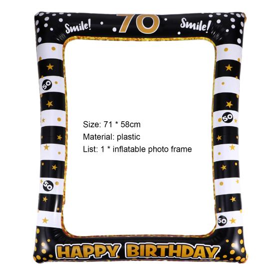 Ramka na zdjęcia Dmuchana Przenośna Plastikowa Urodzinowa Rekwizyty do Fotobudki Party Supplies