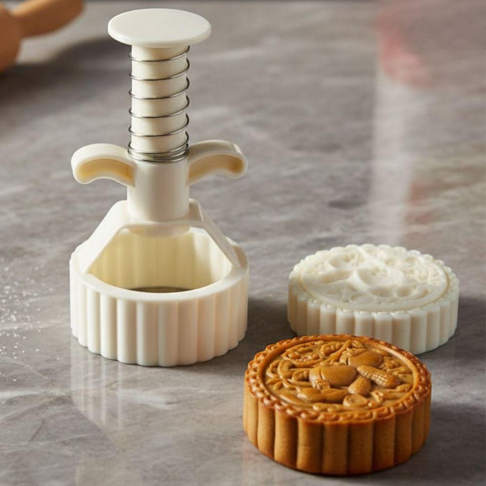 Hand Press Mid-Autumn Festival Moon Cake Mold Pastry Mold Kitchen