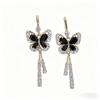 New High-end Fashion Flower Long Earrings Internet Celebrity Elegant Temperament New Butterfly Fringed Ear Jewelry