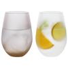 Toyo Sasaki Glass Frosty Pair Tumbler (Brown x White) G105-T331