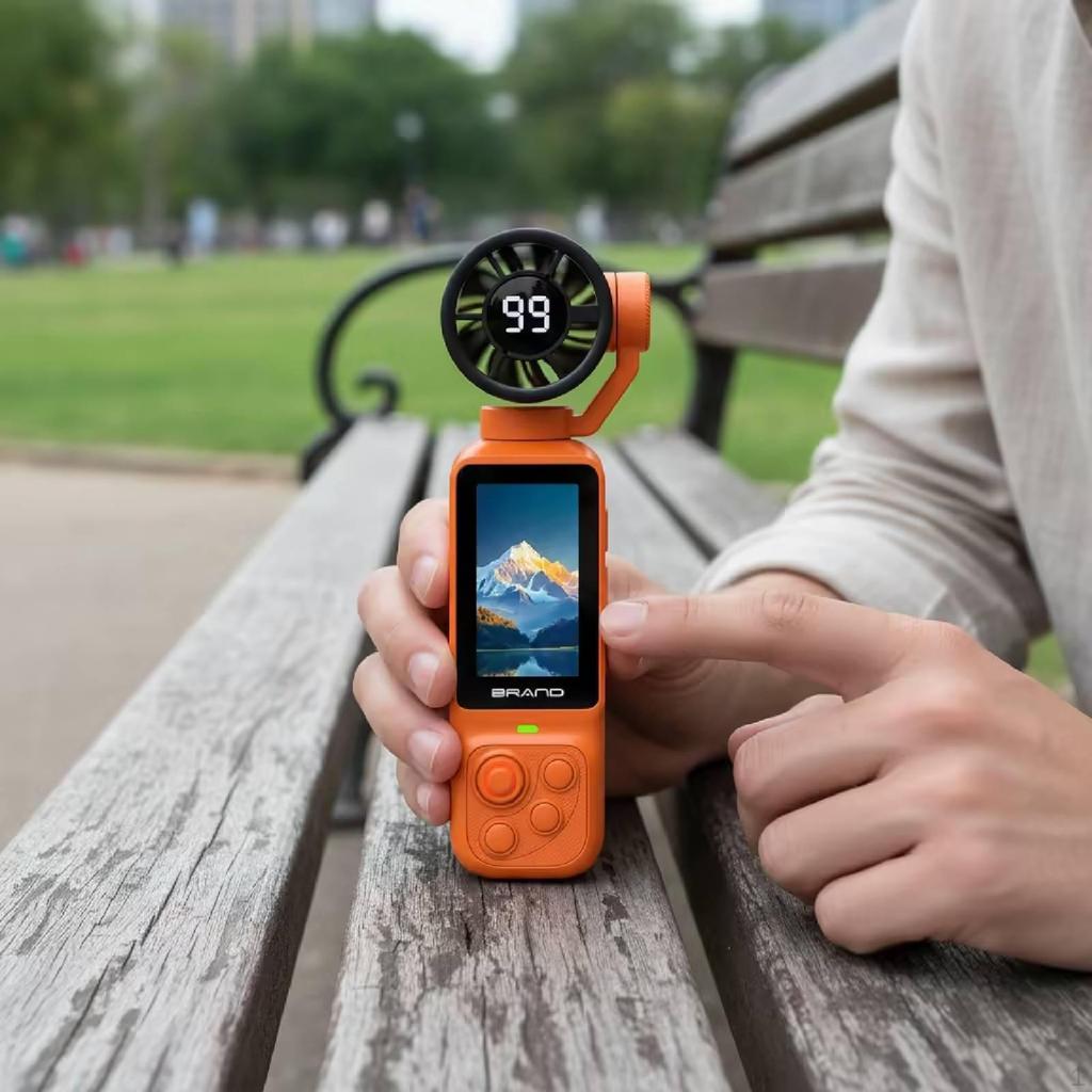 Pocket Fan Camera Flexible Mounting 1080P HD Video Professional Rechargeable