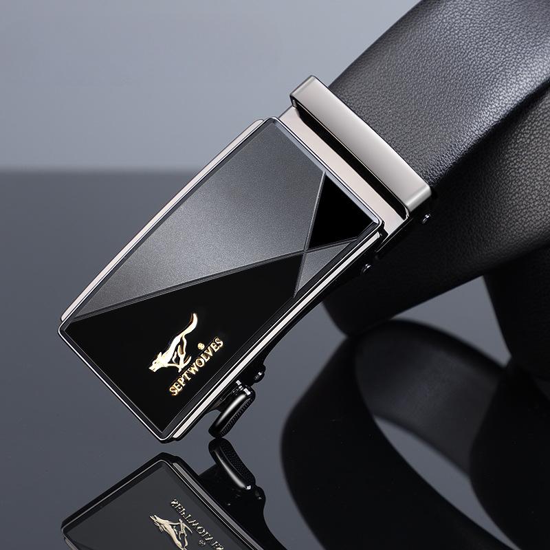 

Ремни для мужчин Высококачественные автоматические пряжки Ремни из коровьей кожи Подарочные ремни 130cm