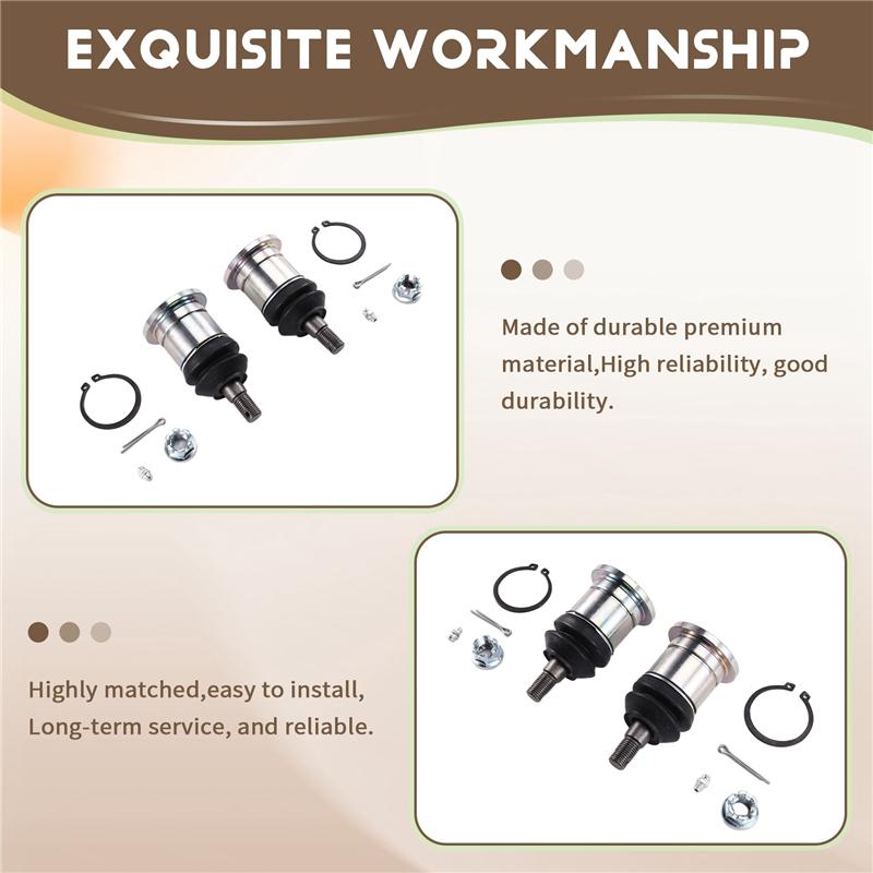 Front Upper Arm Correction Ball Joint 1Pair Left Right Set 1.0 Inch Inch(25 Mm) For Land Cruiser Prado 120 150 2002-